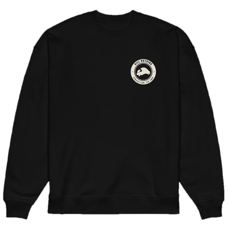 Club Crest - Crewneck Sweatshirt, black, front view