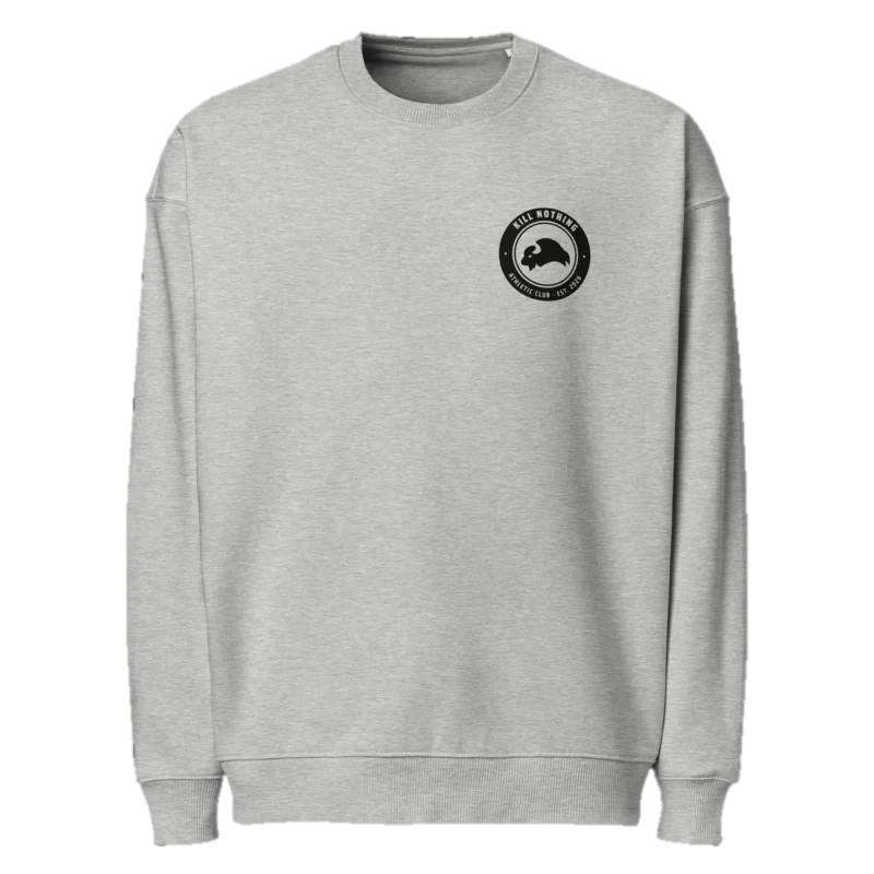 Club Crest - Crewneck Sweatshirt, heather grey, front view