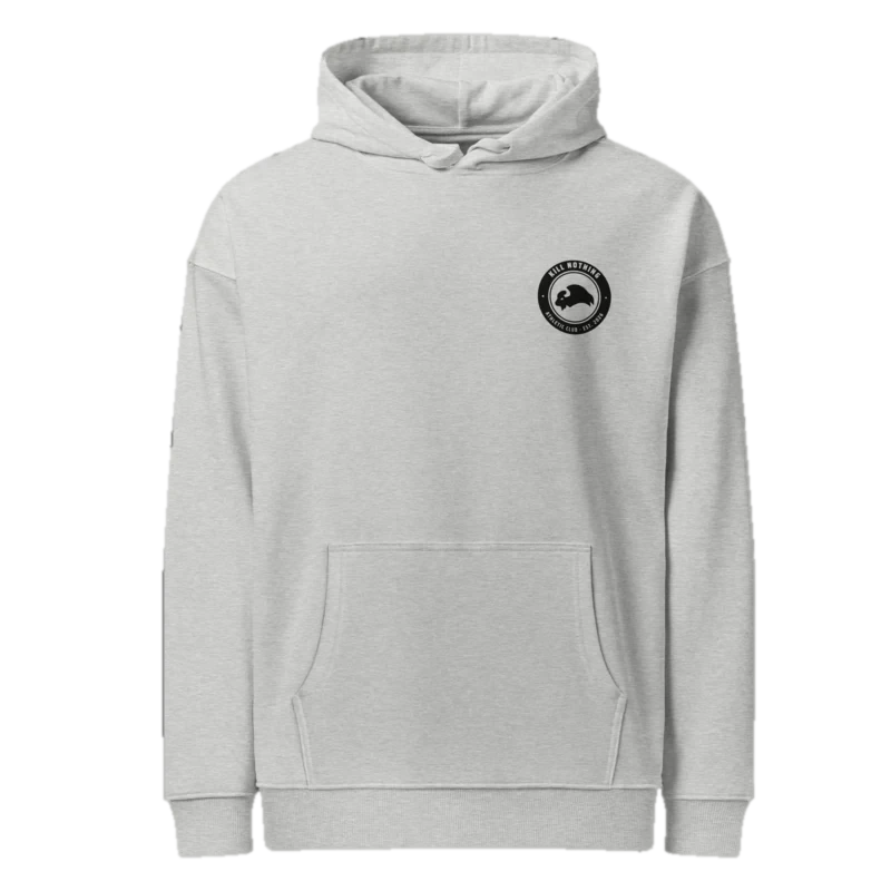Club Crest - Hoodie, heather grey, front view