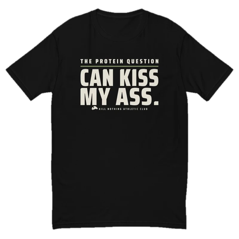 The Protein Question - Slim Tee, black, product only