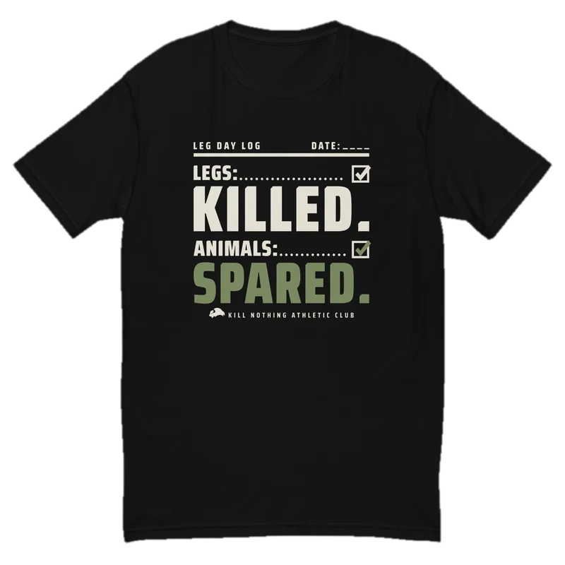 Legs: Killed. - Slim Tee, black, product only